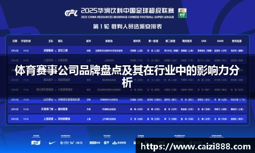 体育赛事公司品牌盘点及其在行业中的影响力分析